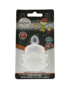 Minut Baby Set 2 tetine silicon super fin gat larg 3+