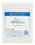 Minut Comprese sterile taiate 25 buc 10x8 cm