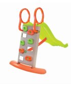 Mochtoys Tobogan cu zid de alpinism si posibilitate atasare furtun apa Verde 205 cm