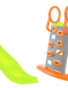 Mochtoys Tobogan cu zid de alpinism si posibilitate atasare furtun apa Verde 205 cm