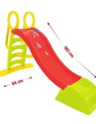Mochtoys Tobogan mare XXL pentru copii Verde 180 cmpentru interiorexterior trepte latemanere de prinderemargini rotunjiteplastic rezistent cu posibilitate atasare furtun