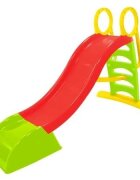 Mochtoys Tobogan mare XXL pentru copii Verde 180 cmpentru interiorexterior trepte latemanere de prinderemargini rotunjiteplastic rezistent cu posibilitate atasare furtun