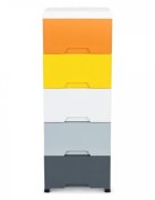 MODERNHOME Raft cu 5 compartimente pentru depozitare multicolor