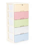 MODERNHOME Raft cu 5 compartimente pentru depozitare multicolor