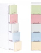MODERNHOME Raft cu 5 compartimente pentru depozitarea diverselor obiecte Multicolor
