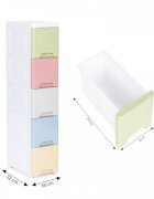 MODERNHOME Raft cu 5 compartimente pentru depozitarea diverselor obiecte Multicolor