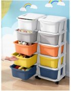 MODERNHOME Raft cu 5 compartimente pentru depozitarea diverselor obiecte PO08 Multicolor