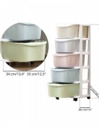 MODERNHOME Raft cu 5 compartimente pentru depozitarea diverselor obiecte PO10 Multicolor
