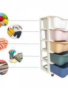 MODERNHOME Raft cu 5 compartimente pentru depozitarea diverselor obiecte PO16 Multicolor
