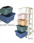 MODERNHOME Raft cu 5 compartimente pentru depozitarea diverselor obiecte PO16 Multicolor
