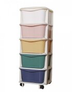 MODERNHOME Raft cu 5 compartimente pentru depozitarea diverselor obiecte PO16 Multicolor