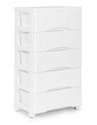 MODERNHOME Raft cu 5 compartimente pentru depozitarea jucariilor alb