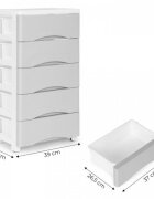 MODERNHOME Raft cu 5 compartimente pentru depozitarea jucariilor gri