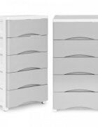 MODERNHOME Raft cu 5 compartimente pentru depozitarea jucariilor gri