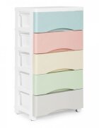 MODERNHOME Raft cu 5 compartimente pentru depozitarea jucariilor multicolor