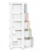 MODERNHOME Raft cu 5 compartimente pentru depozitarea jucariilor multicolor