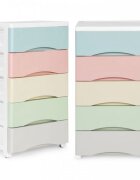 MODERNHOME Raft cu 5 compartimente pentru depozitarea jucariilor multicolor