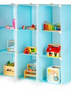 MODERNHOME Raft modular Ecotoys cu 9 compartimente pentru camera copilului 09A