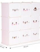 MODERNHOME Raft modular Ecotoys cu 9 compartimente pentru camera copilului 09C