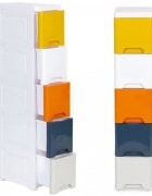 MODERNHOME Raft pe roti cu 5 compartimente pentru depozitarea jucariilor Multicolor