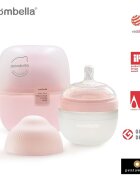 Mombella Biberon Anticolici Brest-Like 120ml Tetina S flux lent 100 Silicon Old Roze
