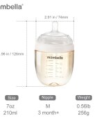 Mombella Biberon Anticolici Brest-Like 210ml Tetina M flux mediu PPSU Ivory