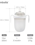 Mombella Biberon Anticolici Brest-Like 300ml Tetina 360 XL Hrana Densa 100 Silicon Ivory