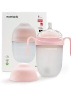 Mombella Biberon Anticolici Brest-Like 300ml Tetina 360 XL Hrana Densa 100 Silicon Old Roze