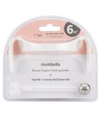 Mombella Maner ergonomic si pai pentru biberon 300 ml Breast Like Ivory