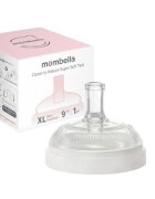 Mombella Tetina anti-colici cu pai Breast Like flux consistent XL Ivory
