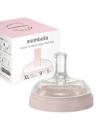 Mombella Tetina anti-colici cu pai Breast Like flux consistent XL Old Rose