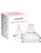 Mombella Tetina biberon Classic anti-colici flux mediu M 3 luni+
