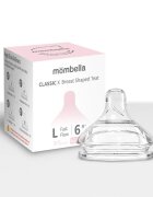 Mombella Tetina biberon Classic anti-colici flux rapid L 6 Luni +