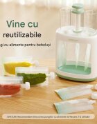 Momcozy Aparat pentru hrana bebelusilor fara BPA cu pungi reutilizabile