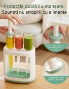 Momcozy Aparat pentru hrana bebelusilor fara BPA cu pungi reutilizabile