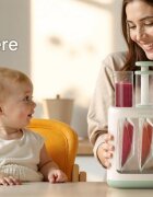 Momcozy Aparat pentru hrana bebelusilor fara BPA cu pungi reutilizabile