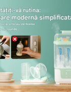 Momcozy Aparat sterilizator si uscator de biberoane compact 4in1
