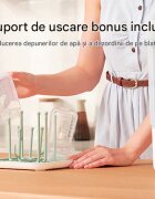 Momcozy Aparat sterilizator si uscator de biberoane compact 4in1