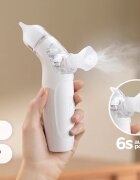 Momcozy Aspirator nazal electric cu lumini si sunete cu functie de spray pentru solutia salina BreezyClear