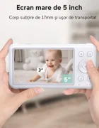 Momcozy Baby monitor audio video 1080P High NonWifi Dual camera BM01