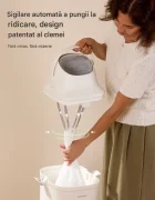 Momcozy Cos pentru scutece cu sistem patentat de etansare tripla Diaper Pail