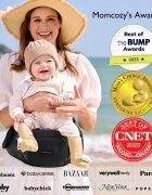 Momcozy Hip seat cu perna pentru sold cu suport lombar pentru parinti negru