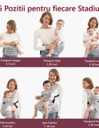 Momcozy Marsupiu 2 in 1 Hip Seat cu perna pentru sold negru
