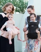 Momcozy Marsupiu 2 in 1 Hip Seat cu perna pentru sold negru