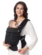 Momcozy Marsupiu ergonomic negru Air Mesh cozy si usor