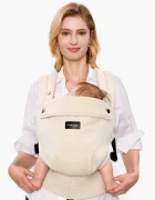 Momcozy Marsupiu ergonomic PureHug Gentletouch Sand din bumbac si in