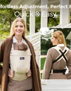 Momcozy Marsupiu ergonomic PureHug Gentletouch Sand din bumbac si in