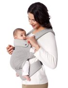 Momcozy Marsupiu ergonomic respirabil Light Grey Air Mesh 3-20 kg
