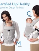 Momcozy Marsupiu ergonomic respirabil Light Grey Air Mesh 3-20 kg
