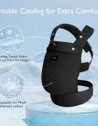 Momcozy Marsupiu ergonomic roz Air Mesh cozy si usor